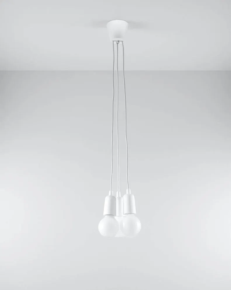 Lampa wisząca DIEGO 3 biała | sklep MIRAT  kolekcja diego