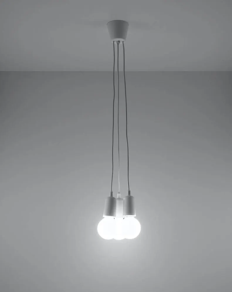 Lampa wisząca DIEGO 3 biała | sklep MIRAT  kolekcja diego