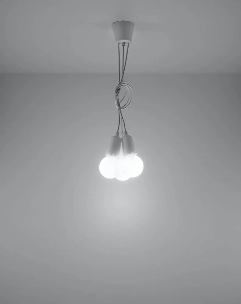 Lampa wisząca DIEGO 3 biała | sklep MIRAT  kolekcja diego