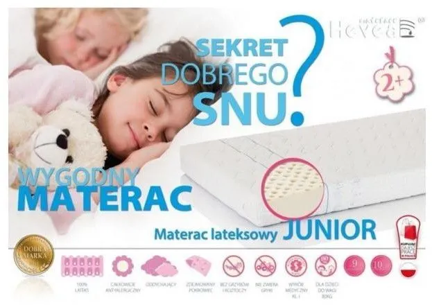 Materac Junior 70x160 lateksowy antyalergiczny | MIRAT.