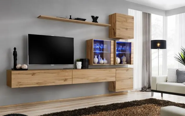Meblościanka SWITCH XIX modułowa na wysoki połysk | MIRAT. w stylu  kolekcja SWITCH
