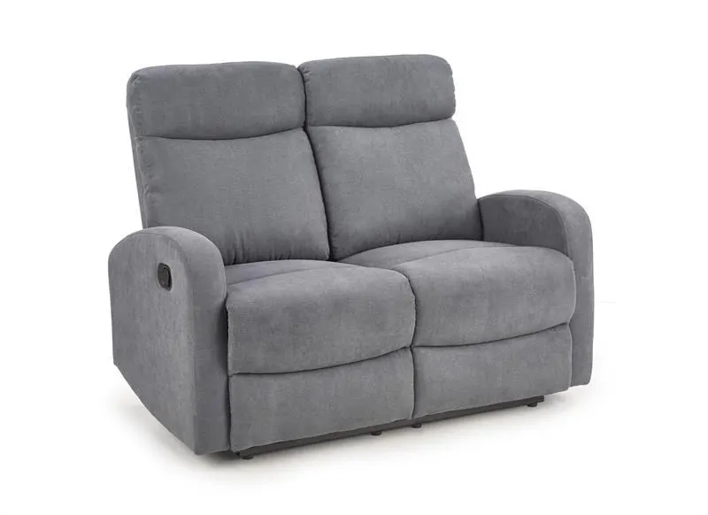 Sofa OSLO 2S szara tapicerowana do salonu | MIRAT.