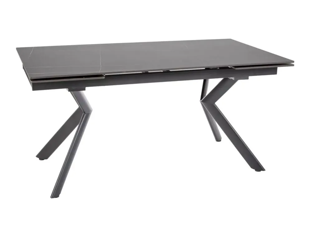 Stół ceramiczny industrialny Norton 160-240 cm czarny | MIRAT styl LOFT