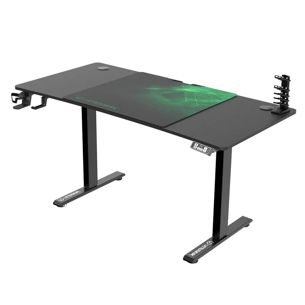 Biurko gamingowe LEVEL V2 zielone dla graczy | MIRAT.