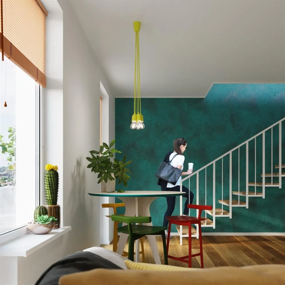 Lampa wisząca DIEGO 3 żółta | sklep MIRAT kolekcja diego