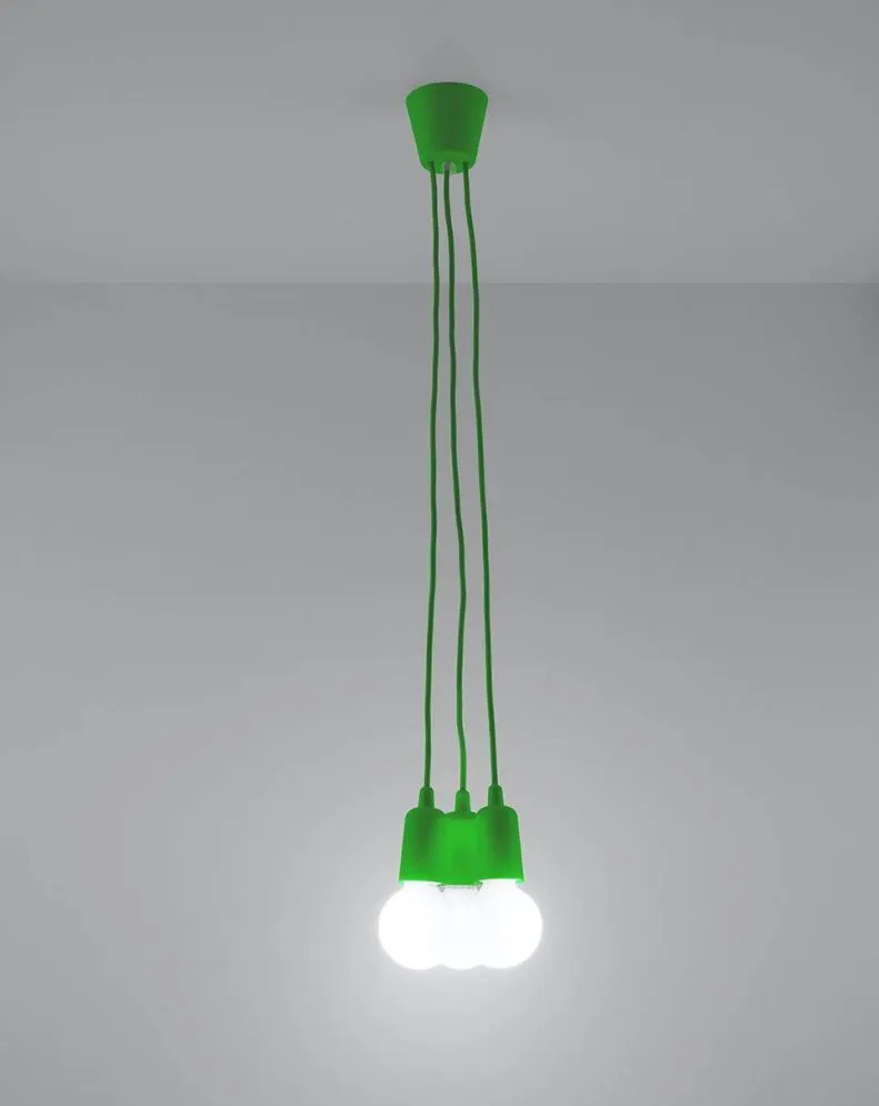 Lampa wisząca DIEGO 3 zielony | sklep MIRAT kolekcja diego