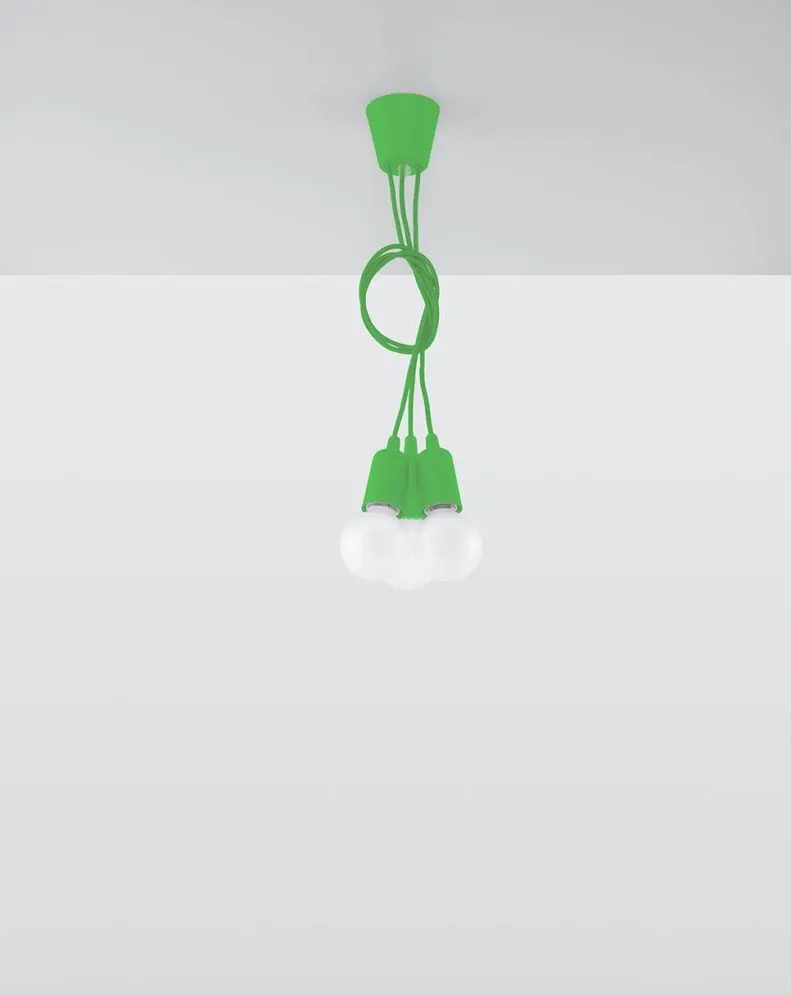 Lampa wisząca DIEGO 3 zielony | sklep MIRAT kolekcja diego