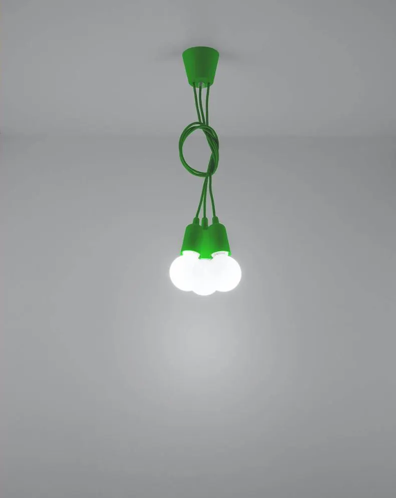 Lampa wisząca DIEGO 3 zielony | sklep MIRAT kolekcja diego