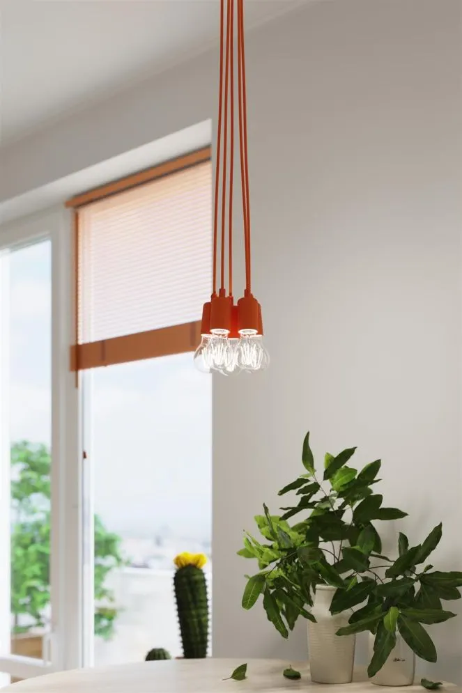 Lampa wisząca DIEGO 5 pomarańczowy | sklep MIRAT  kolekcja diego