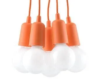 Lampa wisząca DIEGO 5 pomarańczowy | sklep MIRAT  kolekcja diego