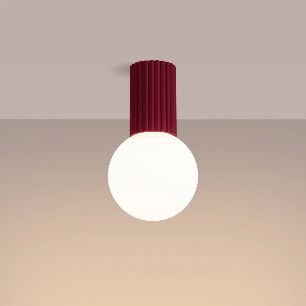 Plafon HALO burgund IP44 | sklep MIRAT  kolekcja halo