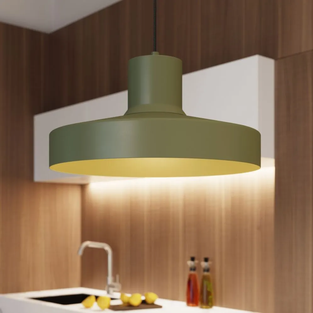 Lampa wisząca BILO zielona oliwka | sklep MIRAT kolekcja bilo