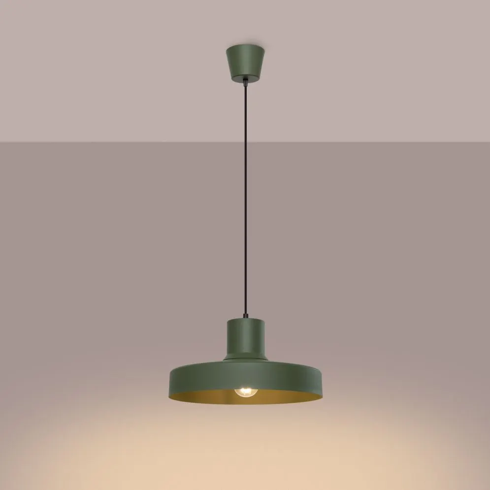 Lampa wisząca BILO zielona oliwka | sklep MIRAT kolekcja bilo