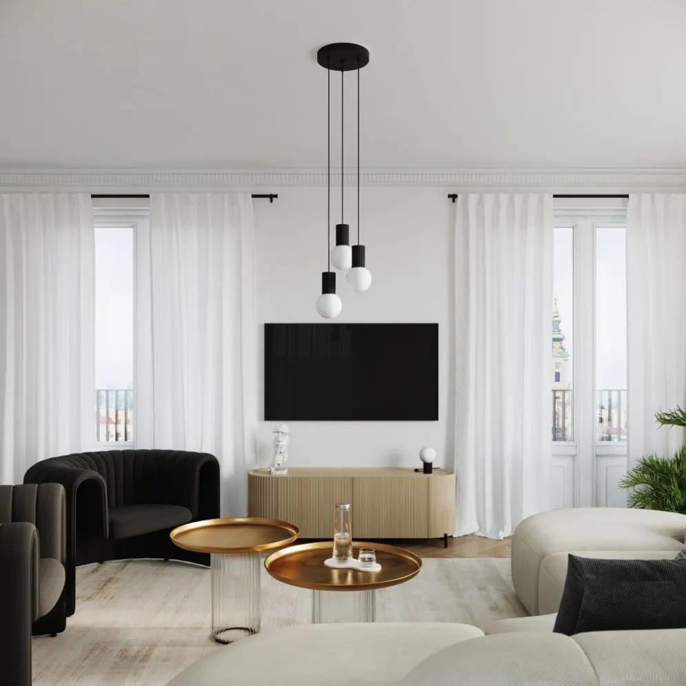 Lampa wisząca HALO 3P czarna | sklep MIRAT kolekcja halo