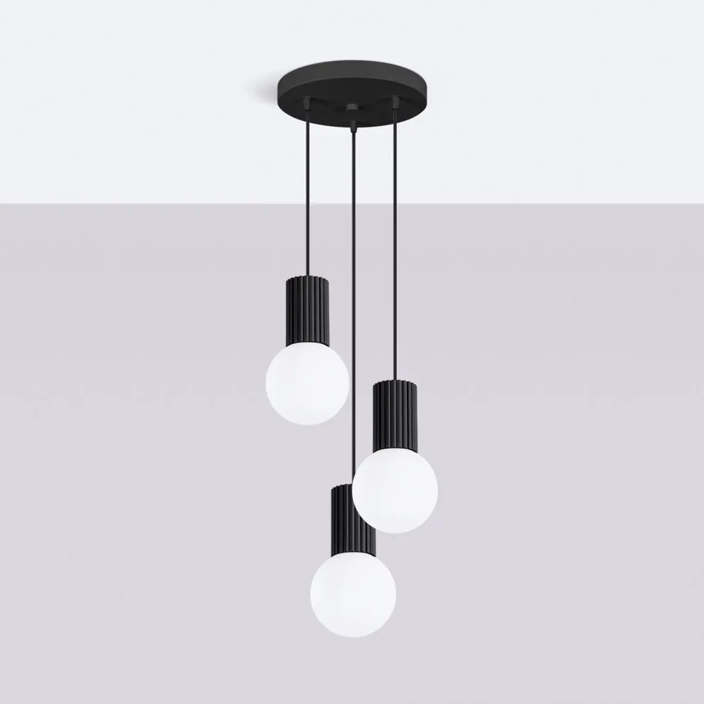Lampa wisząca HALO 3P czarna | sklep MIRAT kolekcja halo