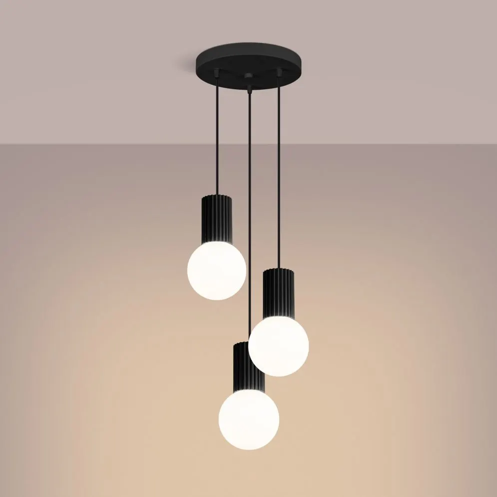 Lampa wisząca HALO 3P czarna | sklep MIRAT kolekcja halo