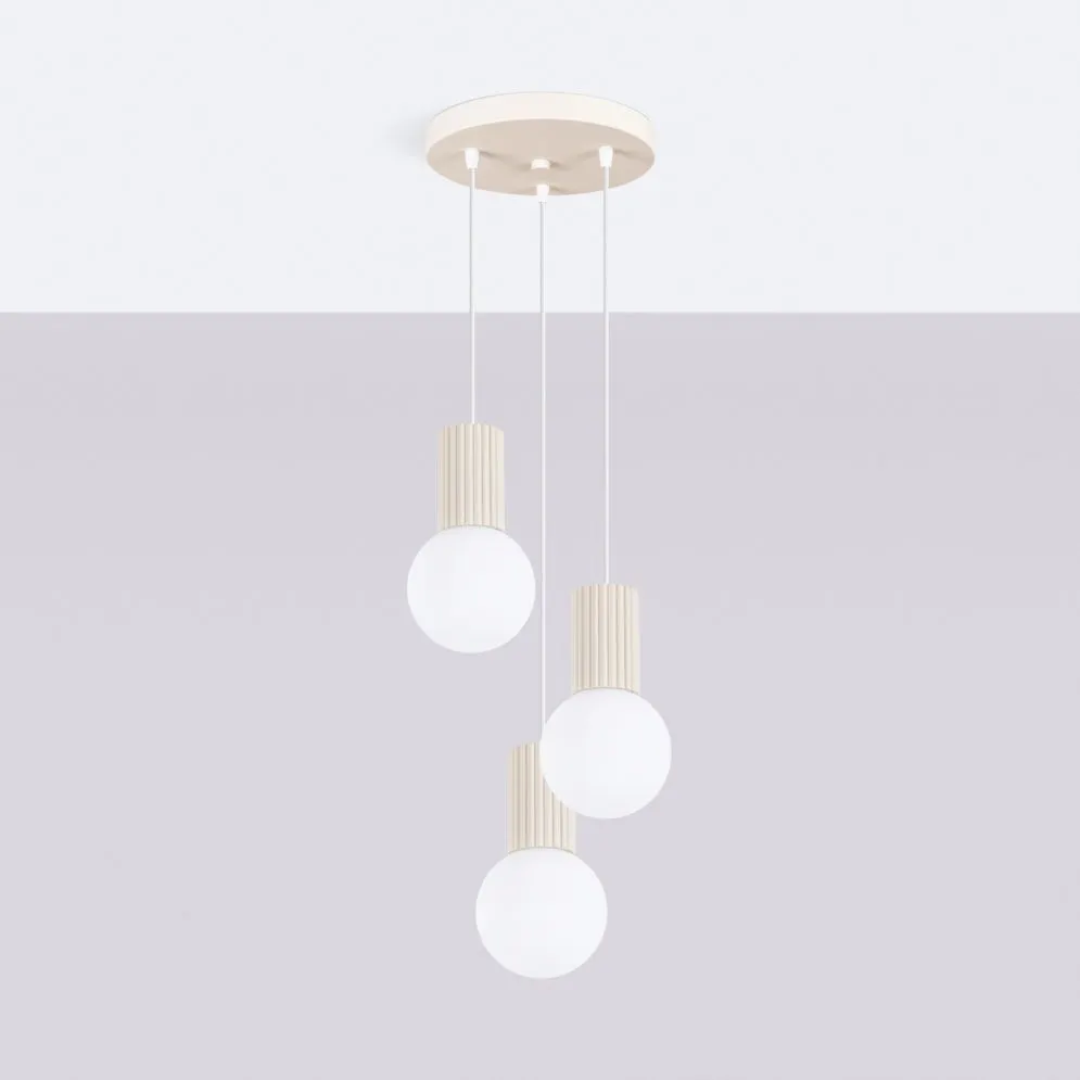 Lampa wisząca HALO 3P beżowa | sklep MIRAT kolekcja halo