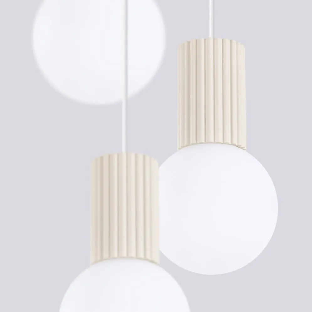 Lampa wisząca HALO 3P beżowa | sklep MIRAT kolekcja halo
