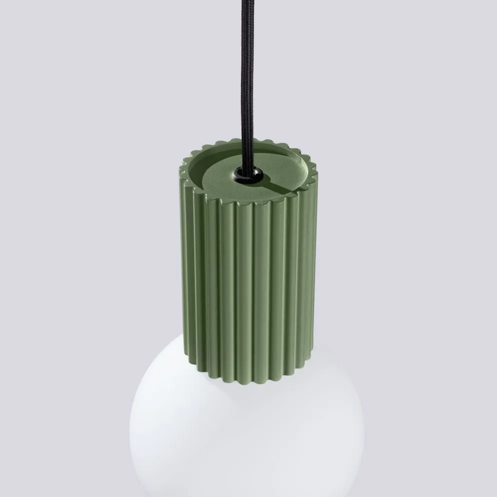 Lampa wisząca HALO 1 zielona oliwka | sklep MIRAT  kolekcja halo