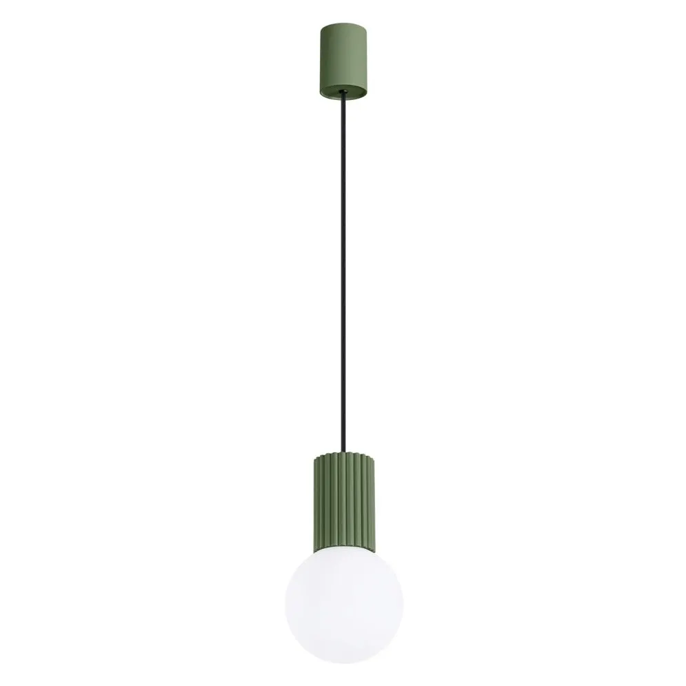 Lampa wisząca HALO 1 zielona oliwka | sklep MIRAT  kolekcja halo