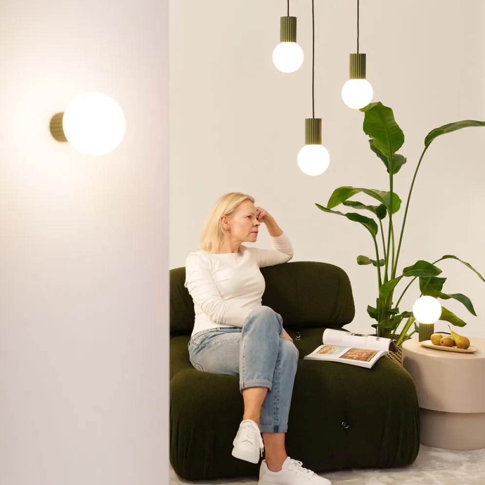 Lampa wisząca HALO 1 zielona oliwka | sklep MIRAT  kolekcja halo