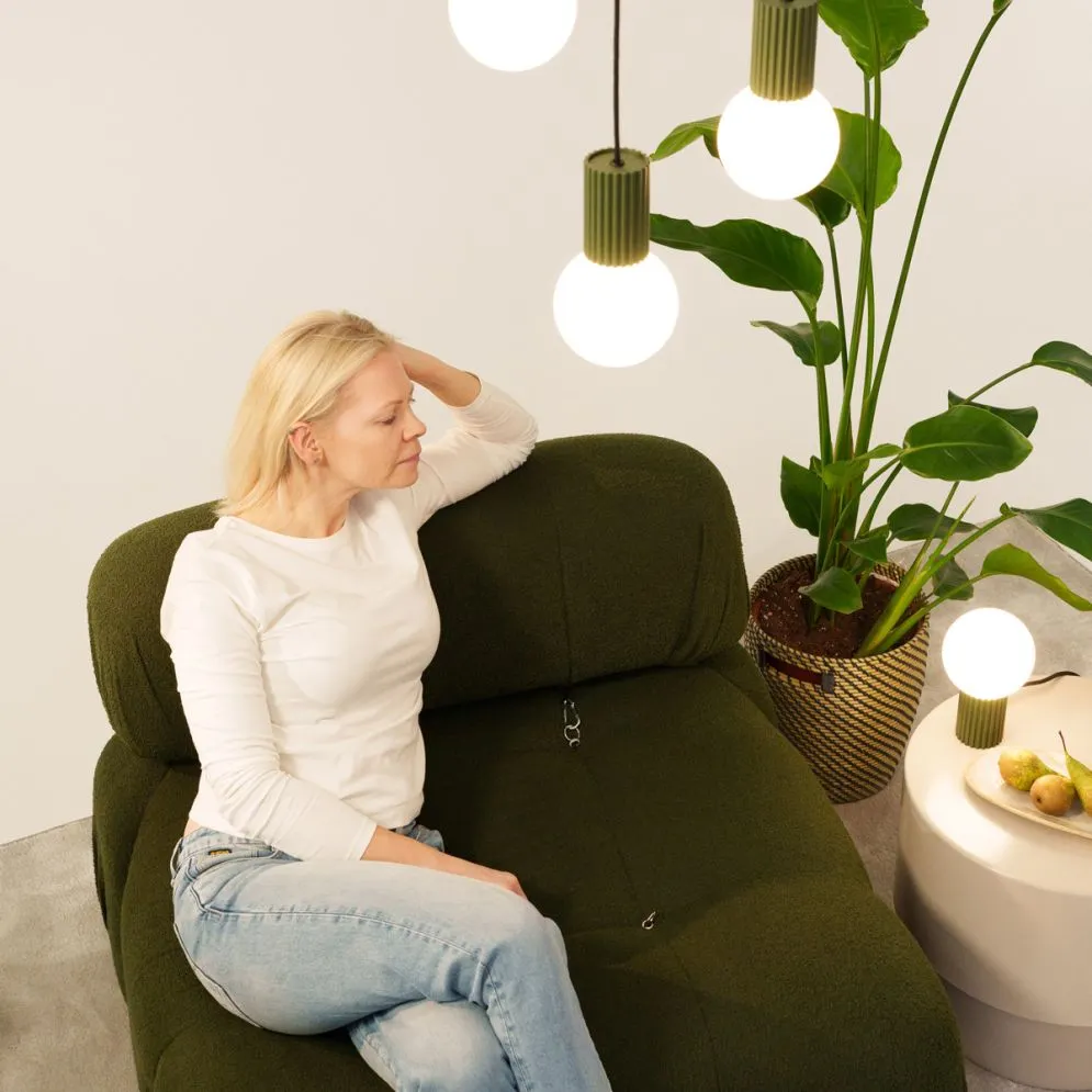 Lampa wisząca HALO 1 zielona oliwka | sklep MIRAT  kolekcja halo