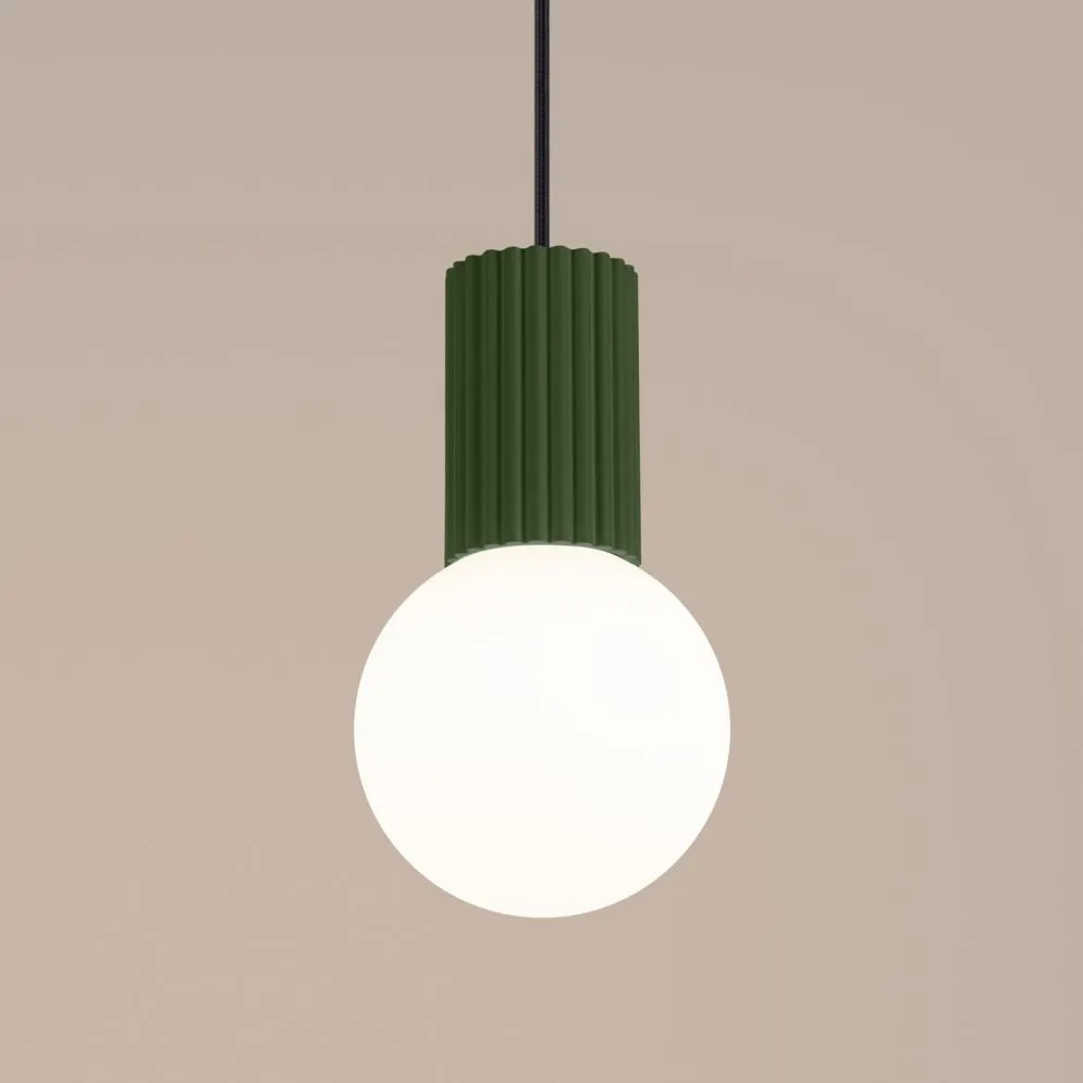 Lampa wisząca HALO 1 zielona oliwka | sklep MIRAT  kolekcja halo