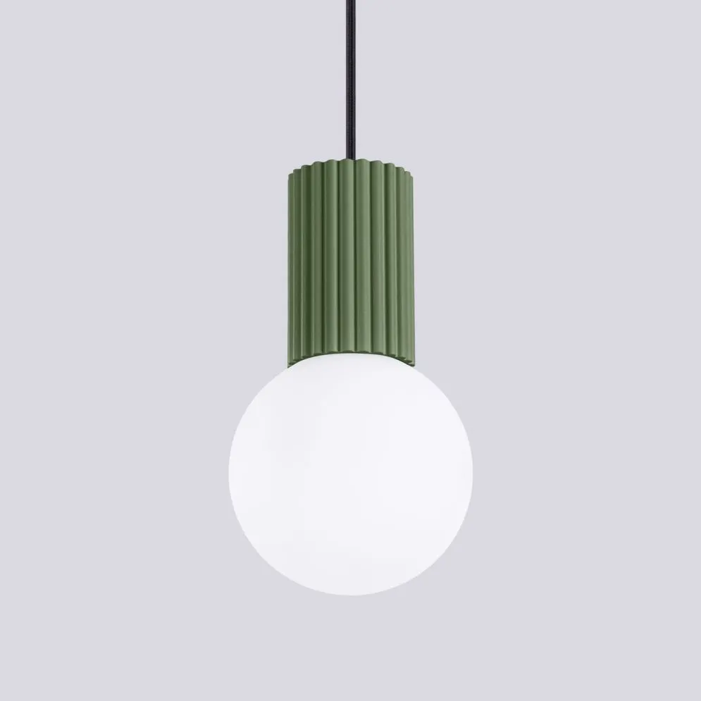 Lampa wisząca HALO 1 zielona oliwka | sklep MIRAT  kolekcja halo