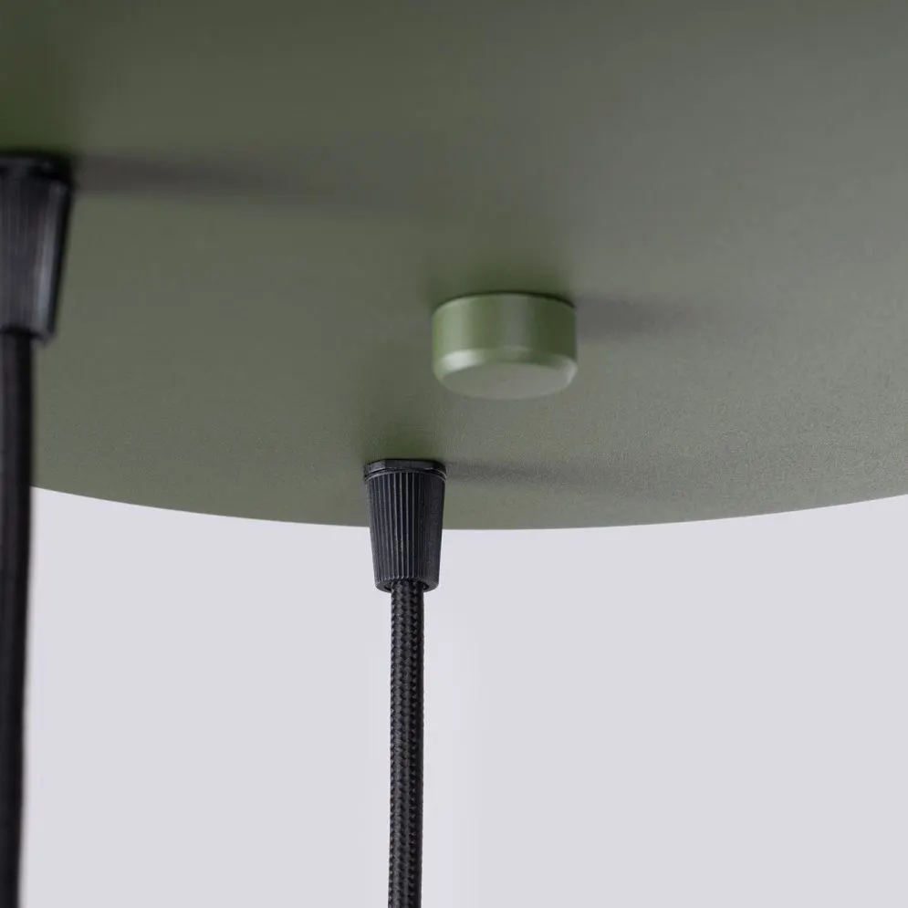 Lampa wisząca HALO 3P zielona oliwka | sklep MIRAT  kolekcja halo