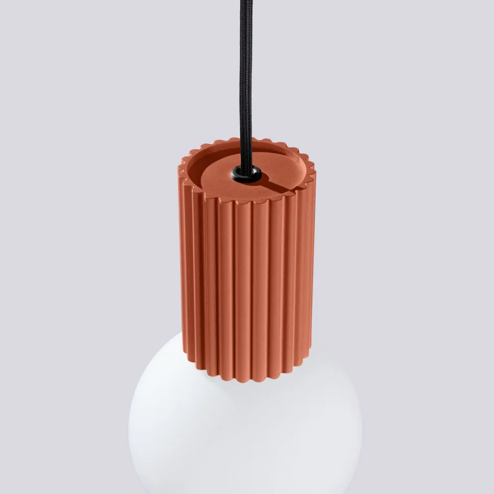 Lampa wisząca HALO 1 ochra czerwona | sklep MIRAT kolekcja halo