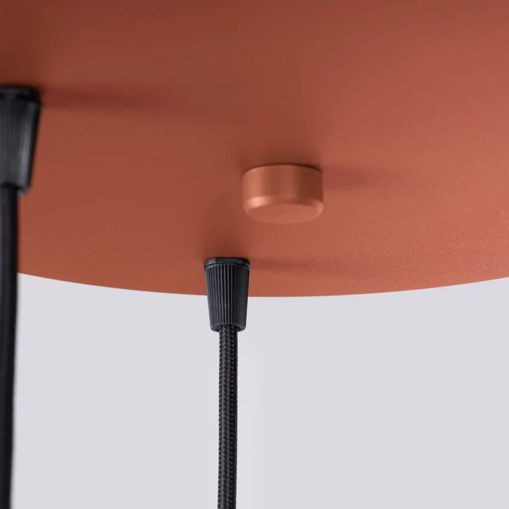 Lampa wisząca HALO 3P ochra czerwona | sklep MIRAT kolekcja halo