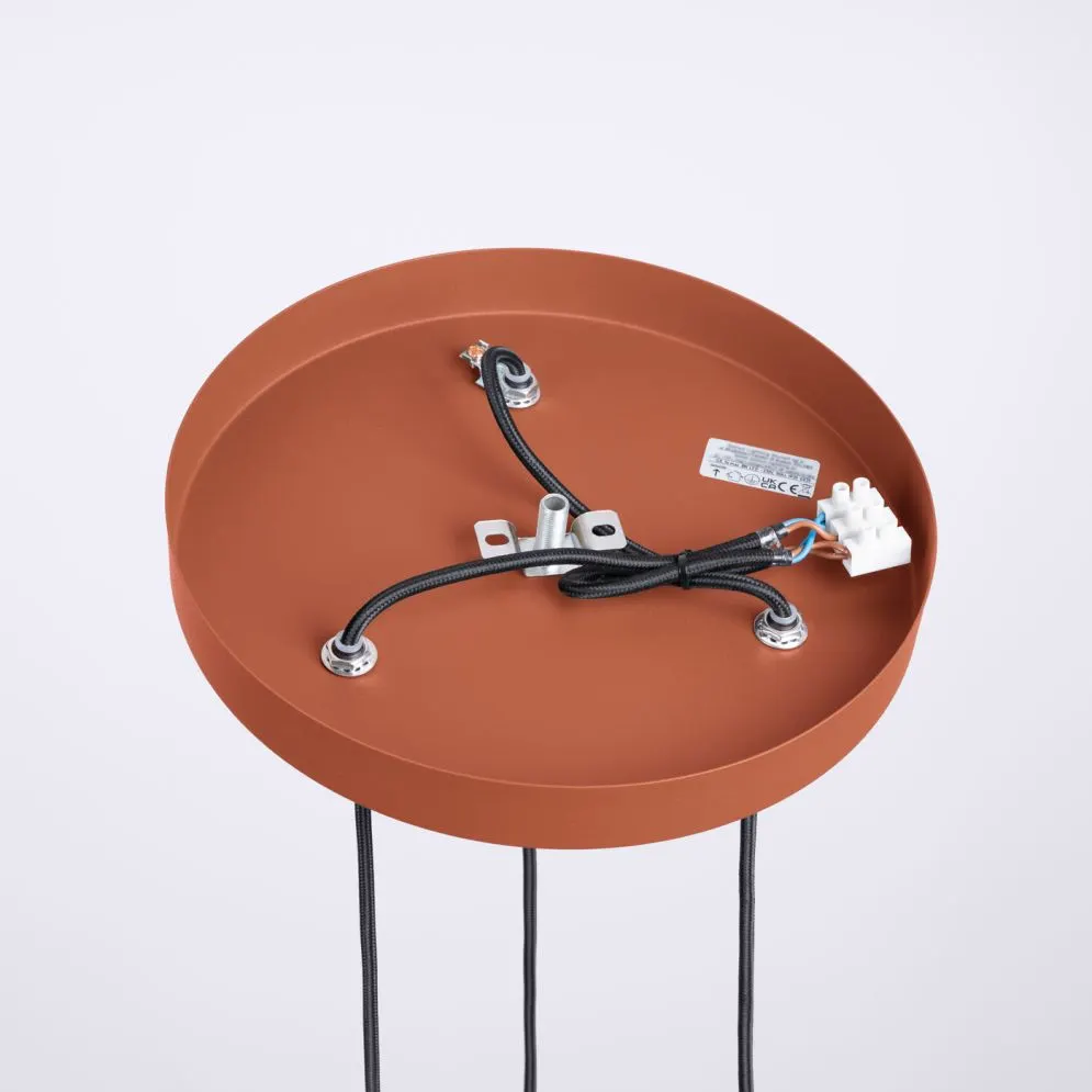 Lampa wisząca HALO 3P ochra czerwona | sklep MIRAT kolekcja halo