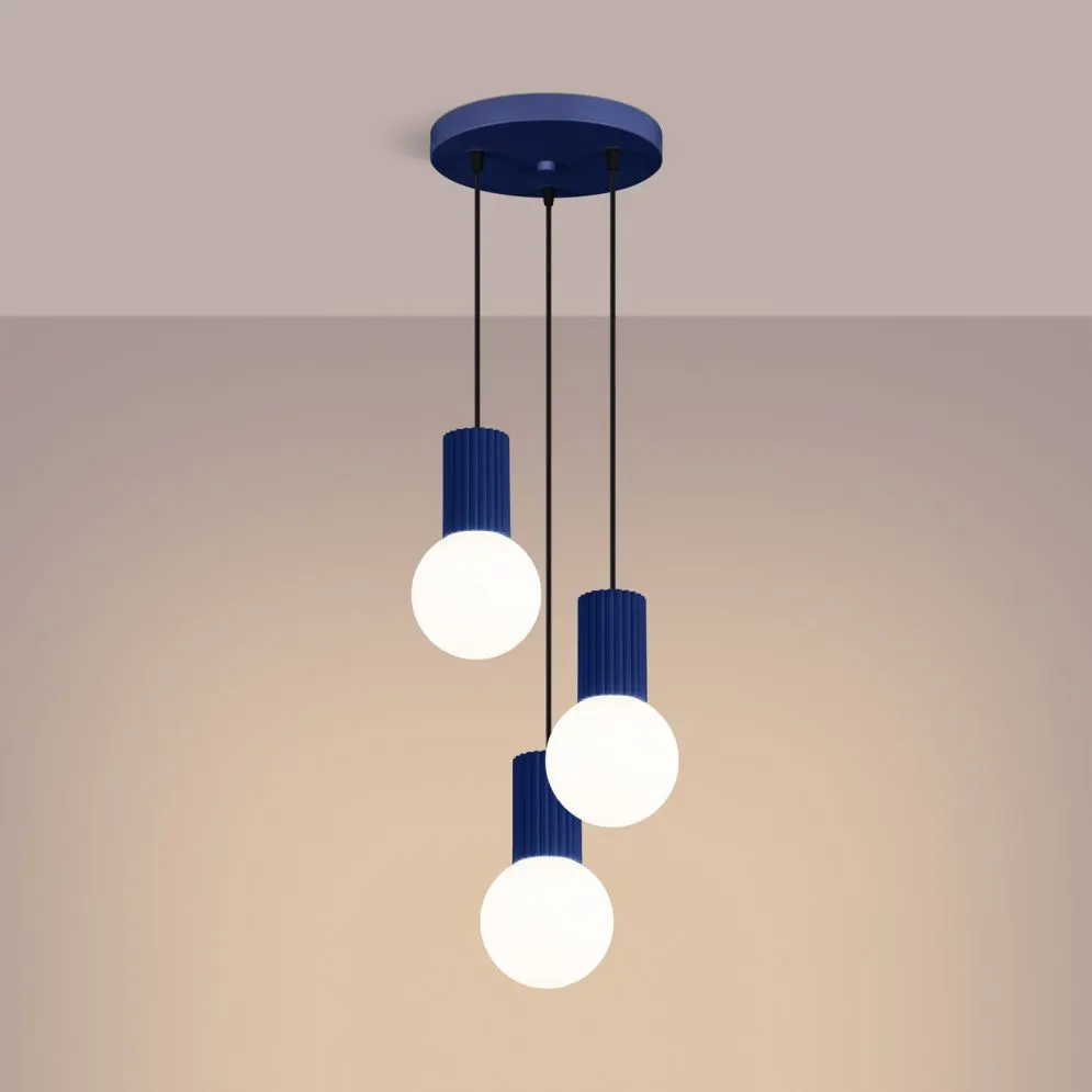 Lampa wisząca HALO 3P ultramaryna | sklep MIRAT kolekcja halo