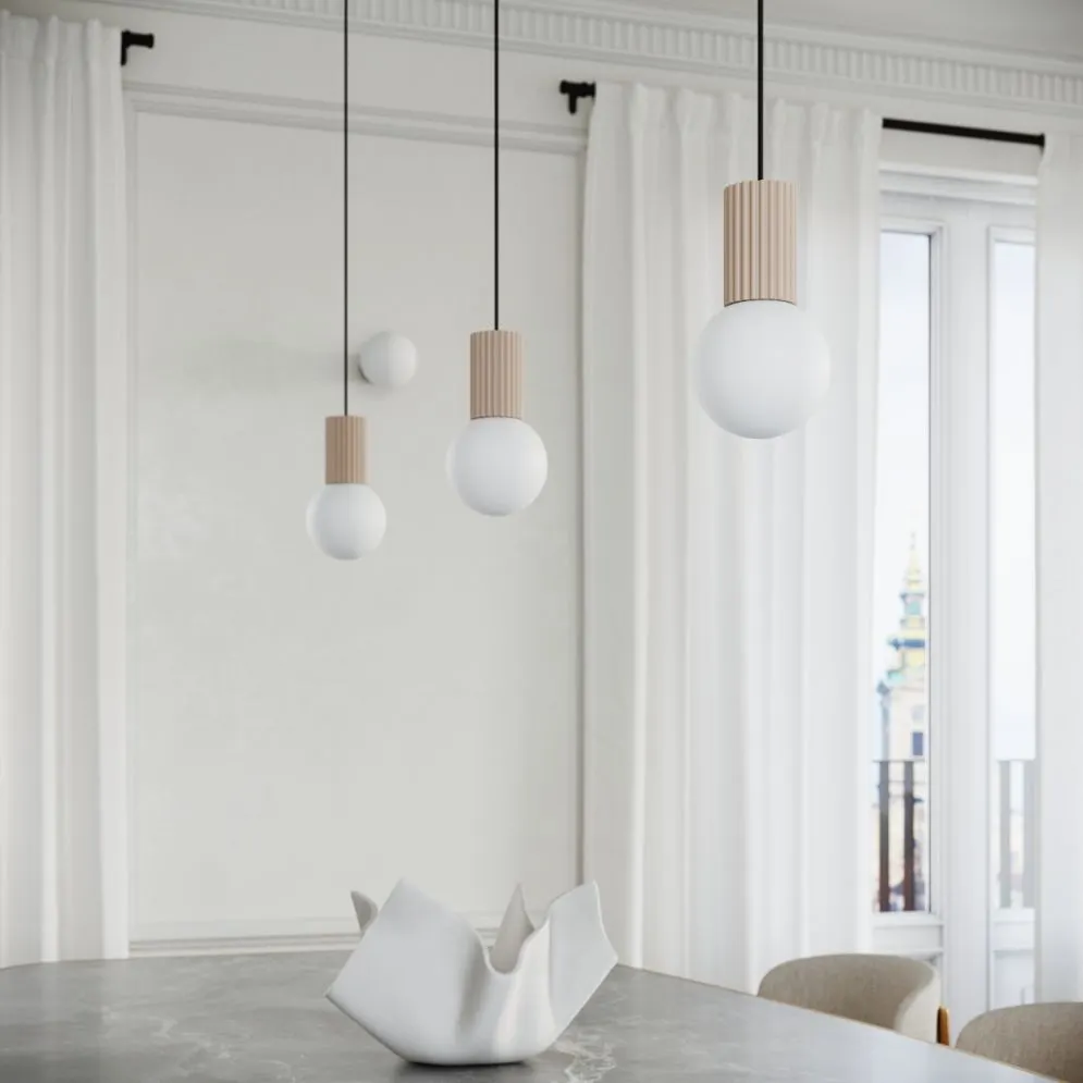 Lampa wisząca HALO 1 taupe | sklep MIRAT  kolekcja halo