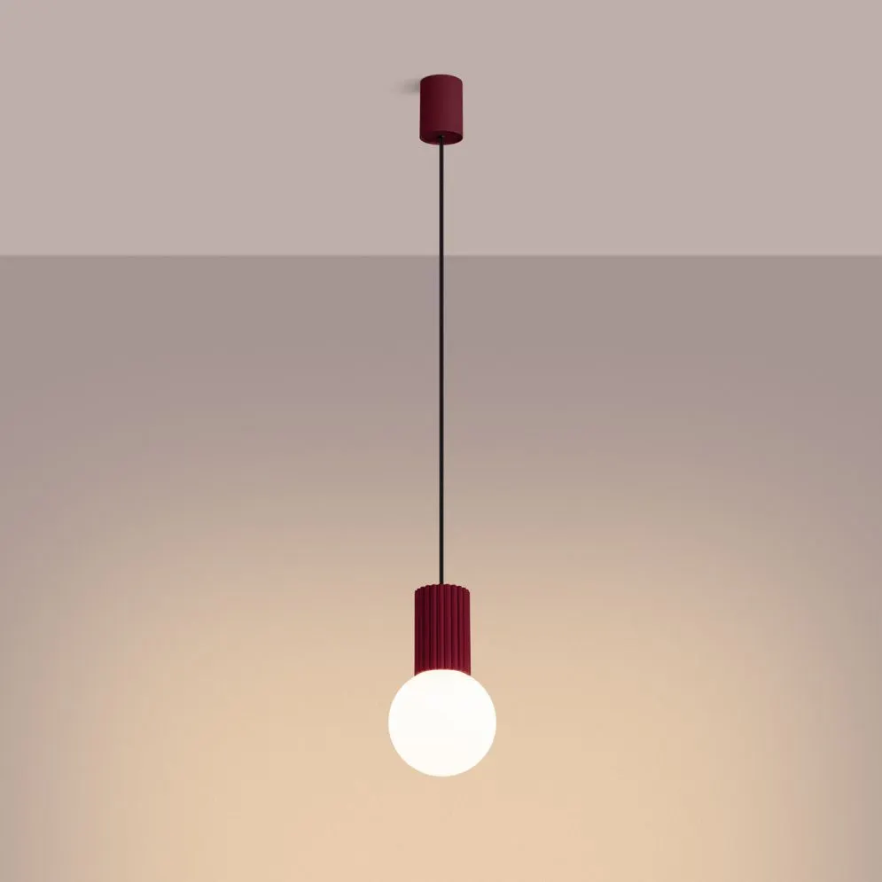 Lampa wisząca HALO 1 burgund | sklep MIRAT kolekcja halo