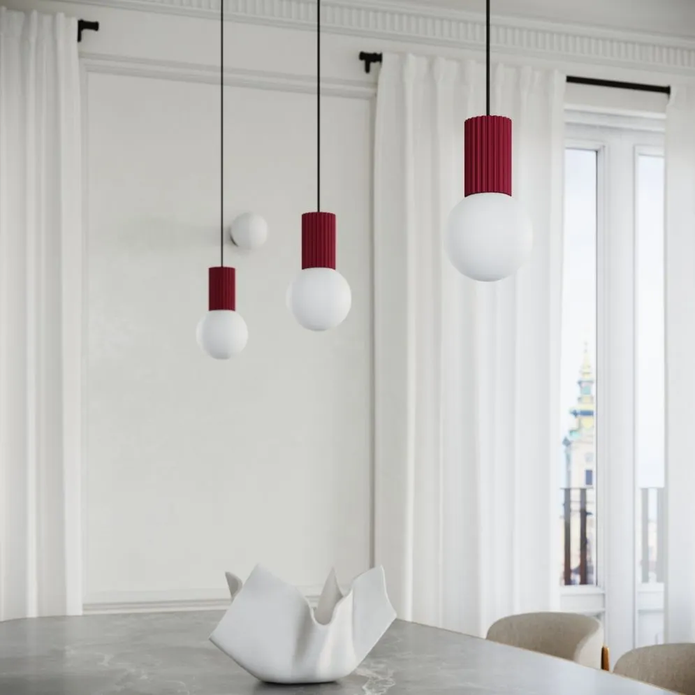 Lampa wisząca HALO 3P burgund | sklep MIRAT  kolekcja halo