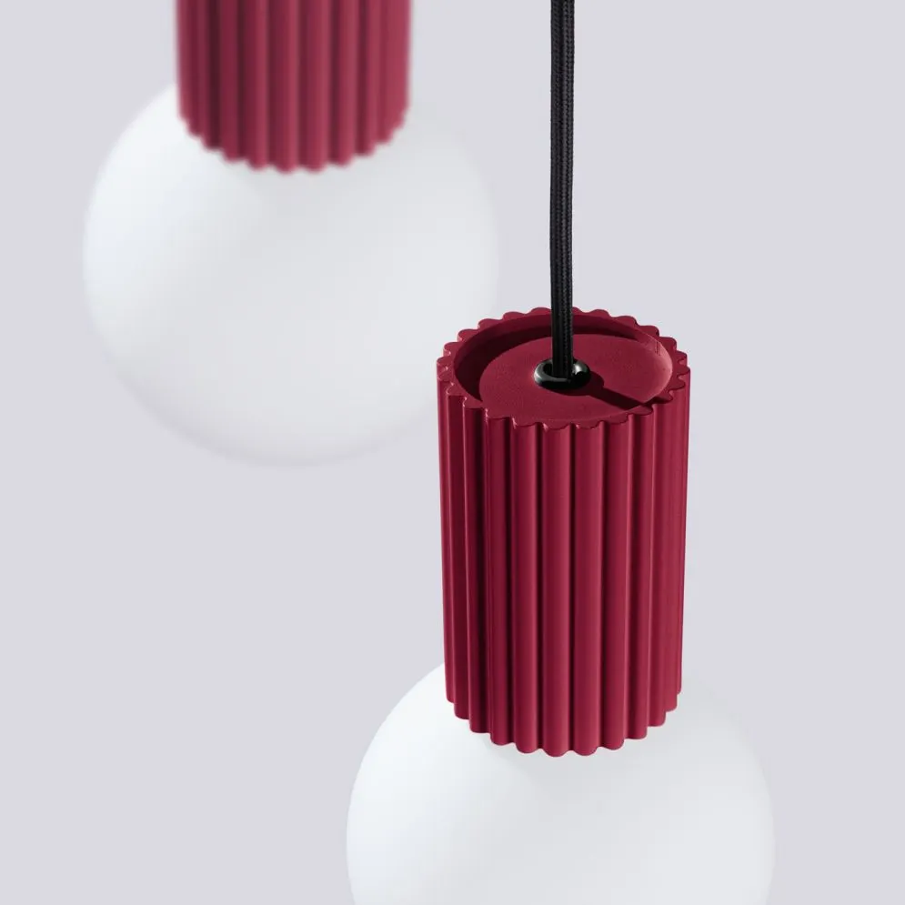 Lampa wisząca HALO 3P burgund | sklep MIRAT  kolekcja halo