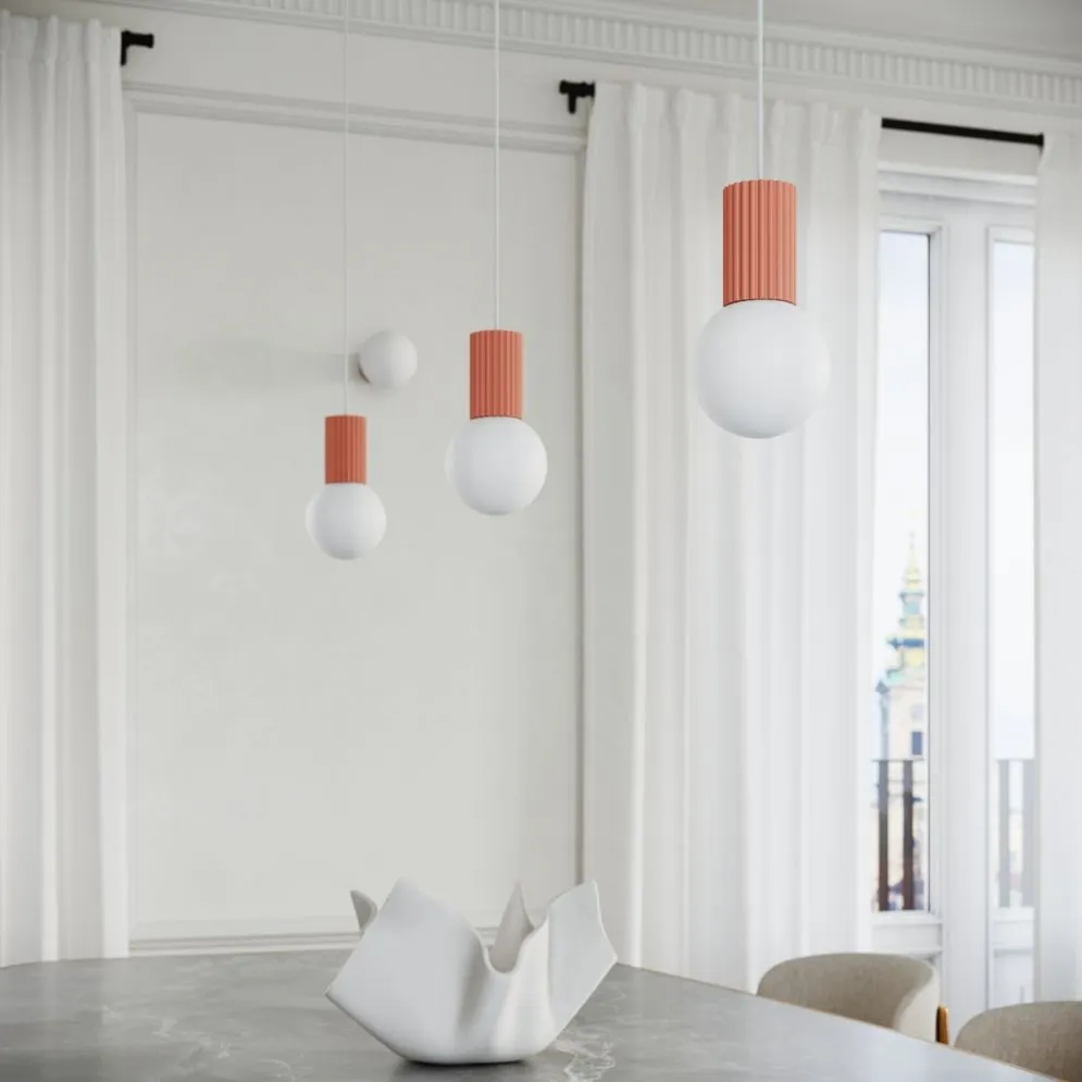 Lampa wisząca HALO 3P brzoskwiniowa | sklep MIRAT  kolekcja halo