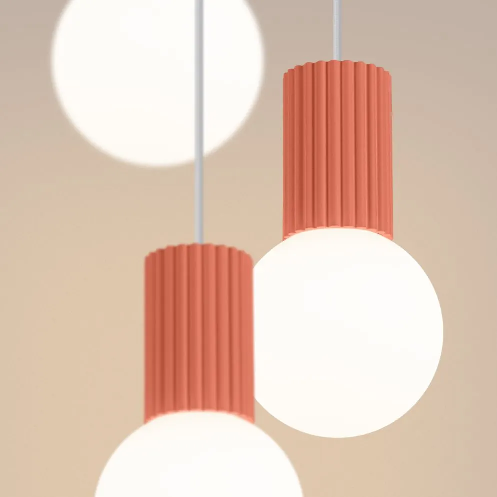 Lampa wisząca HALO 3P brzoskwiniowa | sklep MIRAT  kolekcja halo