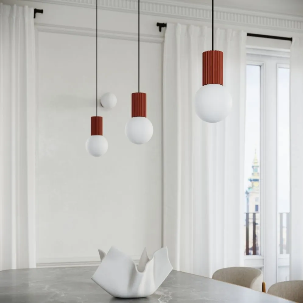 Lampa biurkowa HALO ochra czerwona | sklep MIRAT  kolekcja halo