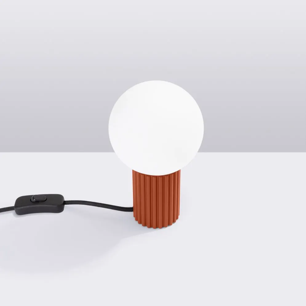 Lampa biurkowa HALO ochra czerwona | sklep MIRAT  kolekcja halo