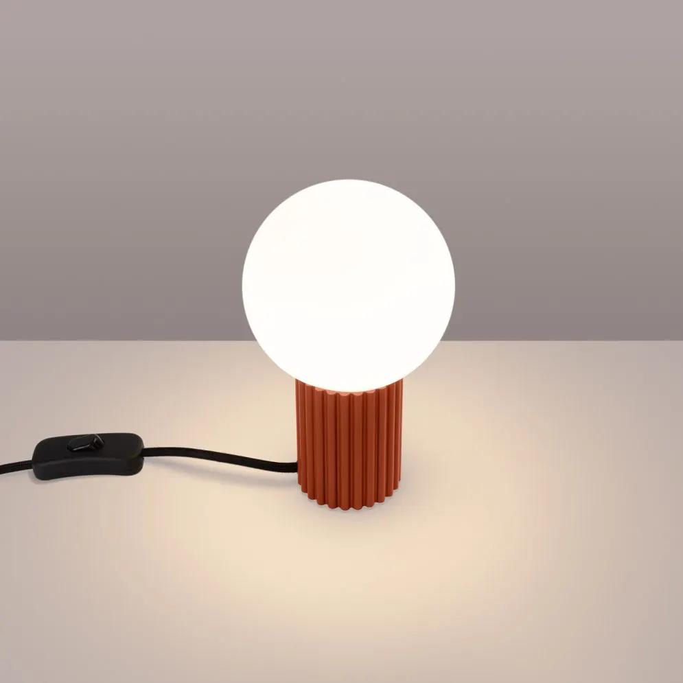 Lampa biurkowa HALO ochra czerwona | sklep MIRAT  kolekcja halo