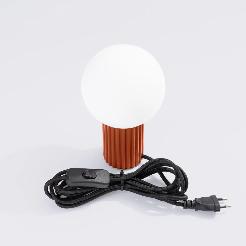 Lampa biurkowa HALO ochra czerwona | sklep MIRAT  kolekcja halo