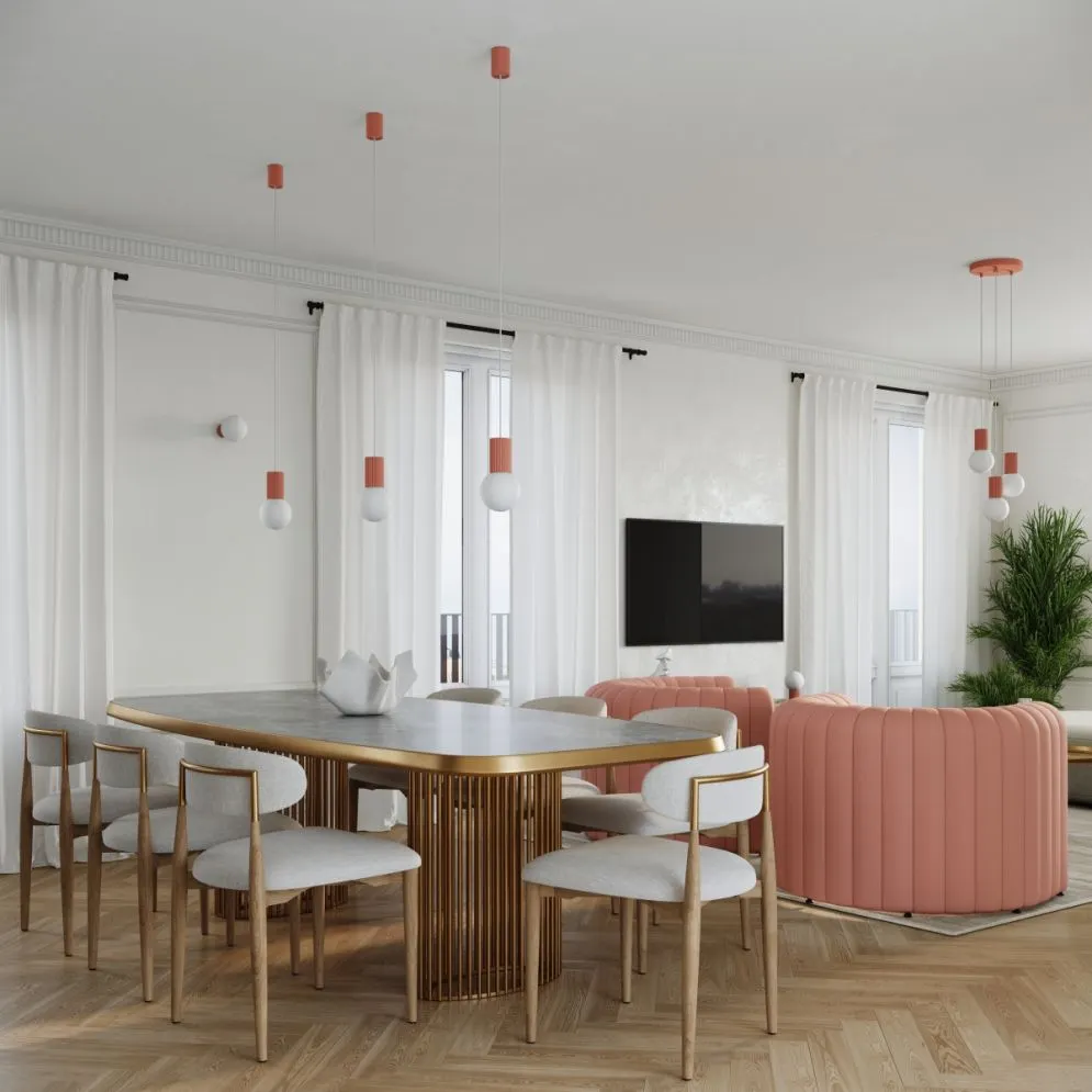 Lampa biurkowa HALO brzoskwiniowa | sklep MIRAT kolekcja halo