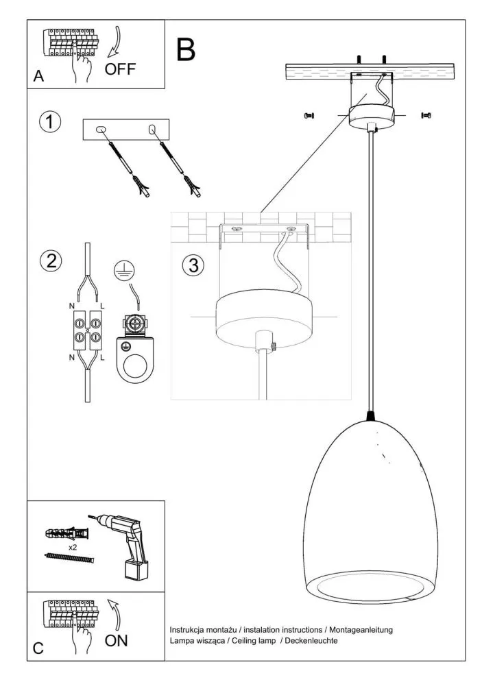 Lampa wisząca ceramiczna BUKANO | sklep MIRAT  kolekcja bukano