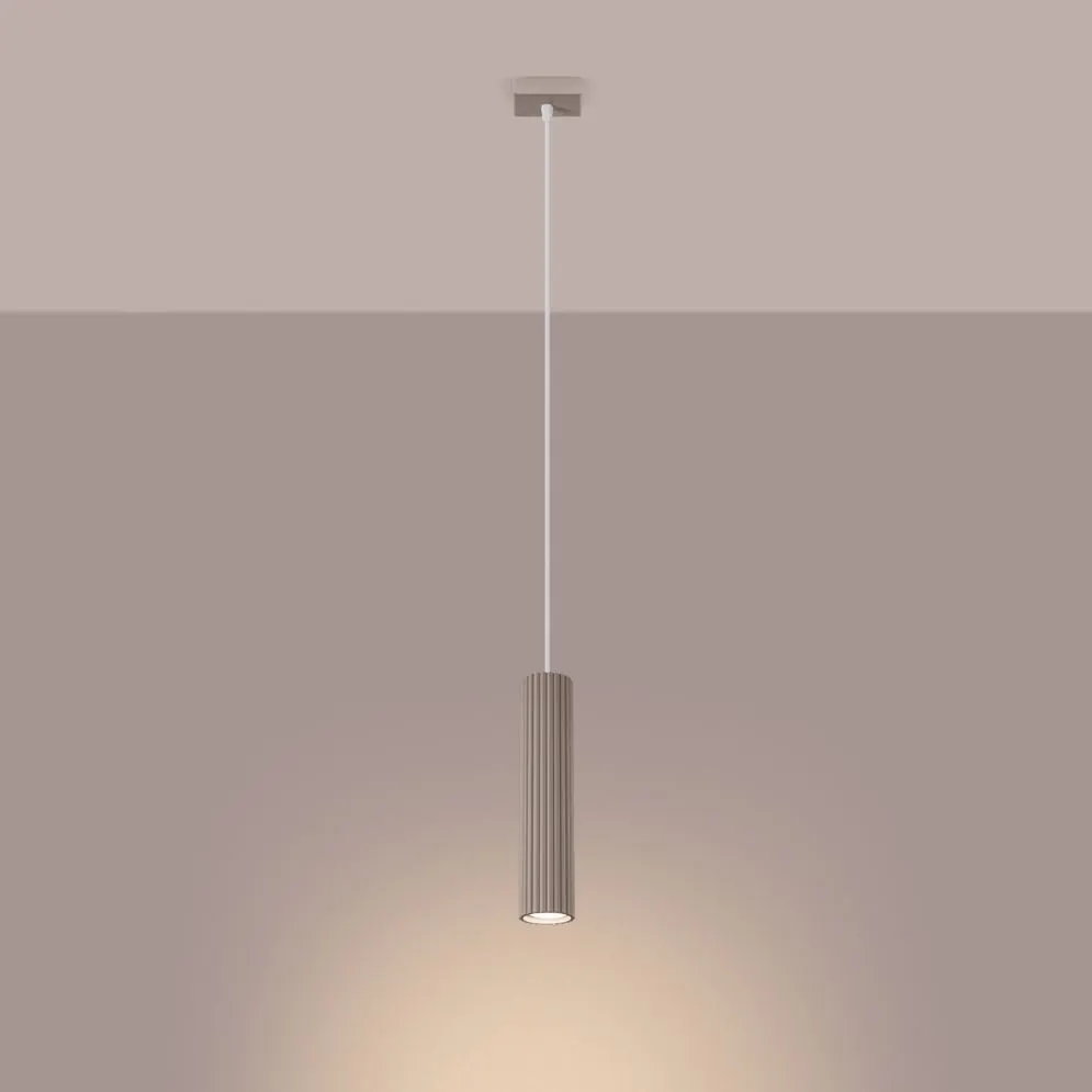 Lampa wisząca KARBON 1 taupe | sklep MIRAT  kolekcja karbon