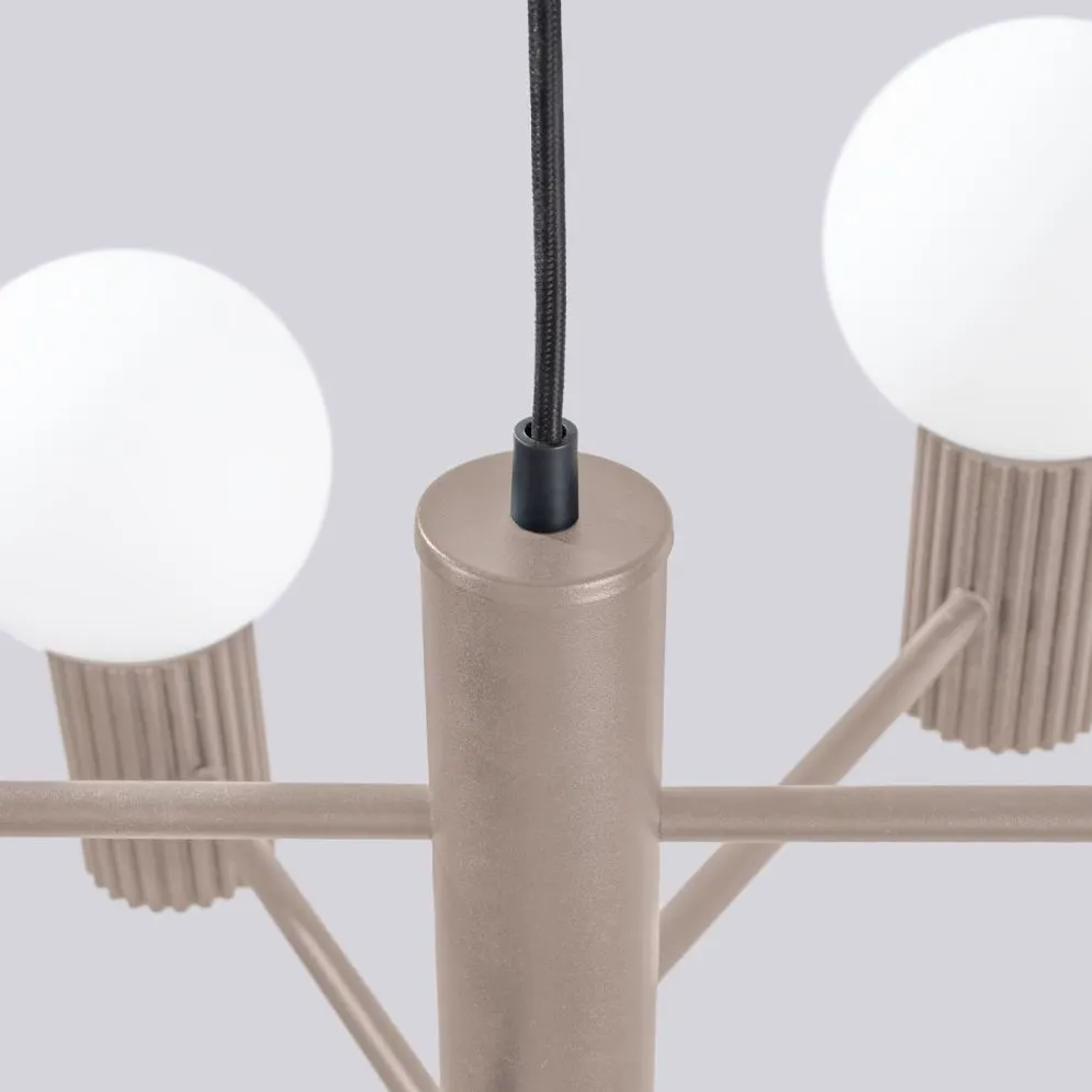 Żyrandol HALO 6 taupe | sklep MIRAT  kolekcja halo