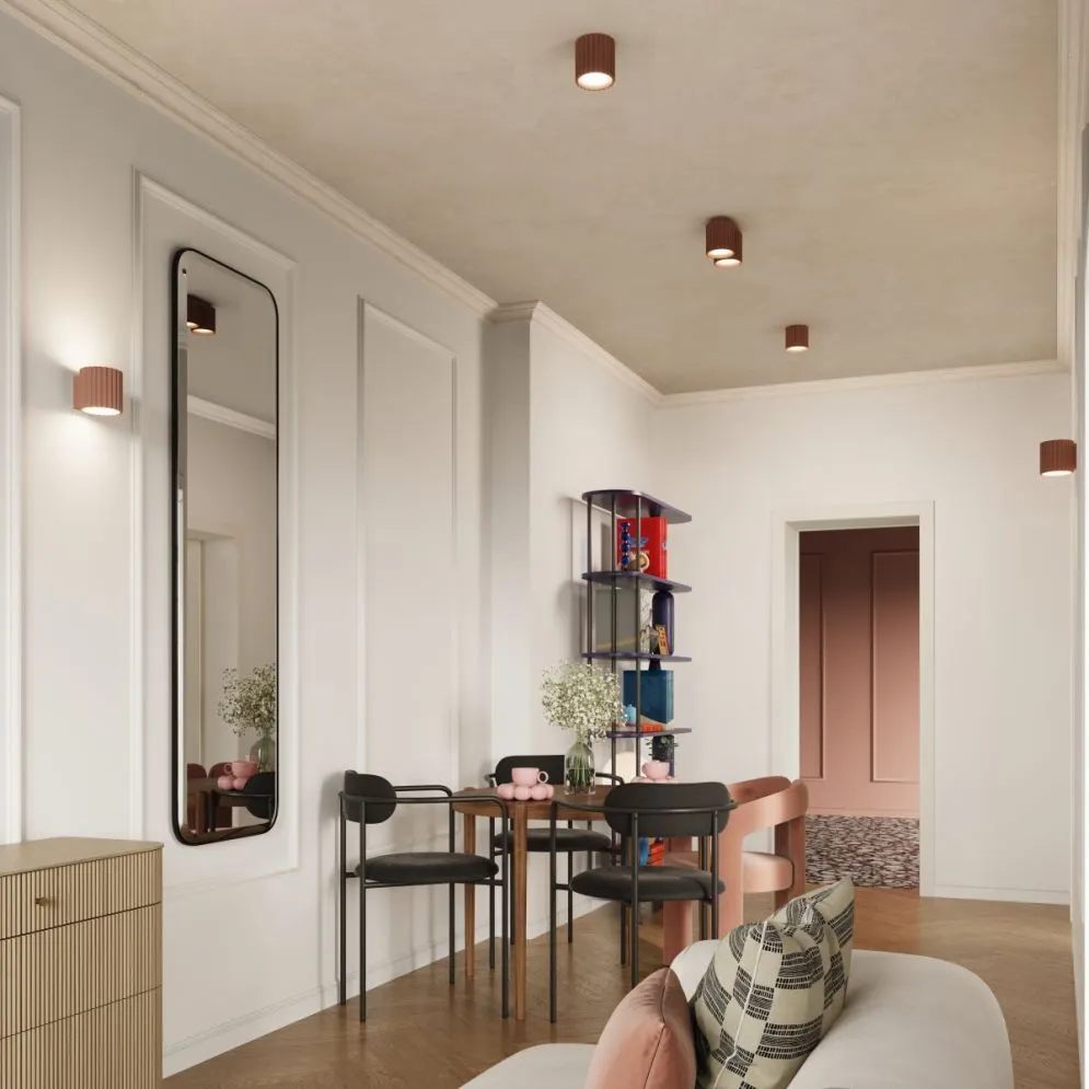 Plafon AURA 1 mocca GU10 | sklep MIRAT kolekcja aura