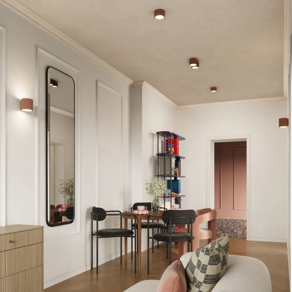 Plafon AURA 1 mocca Gx53 | sklep MIRAT  kolekcja aura