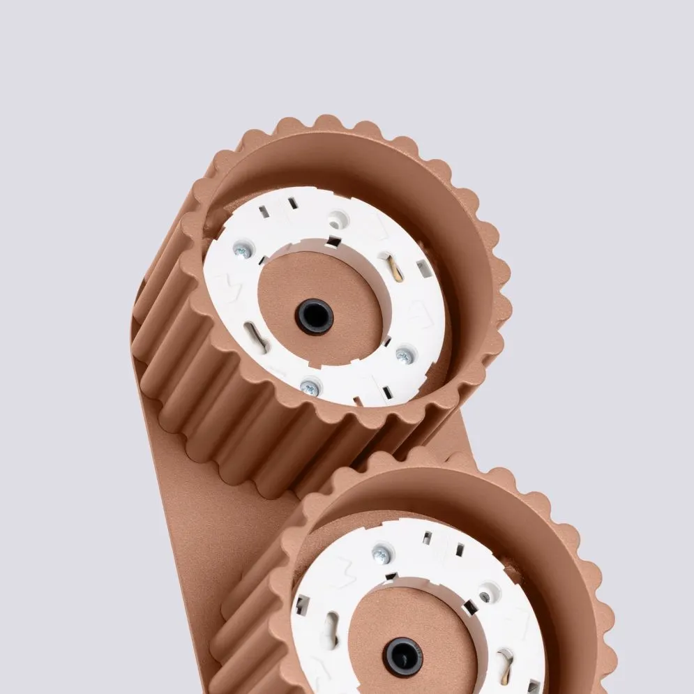 Plafon AURA 2 mocca Gx53 | sklep MIRAT  kolekcja aura